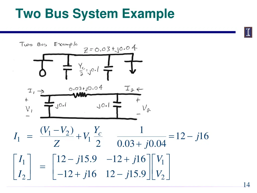 two bus system example