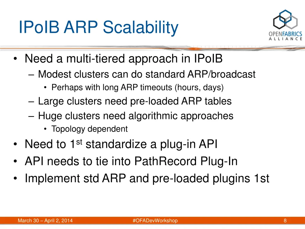 ipoib arp scalability