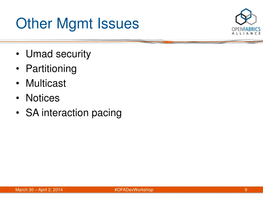 other mgmt issues