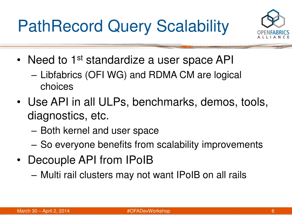 pathrecord query scalability