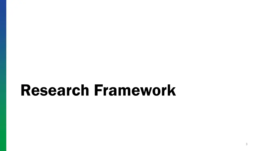 research framework