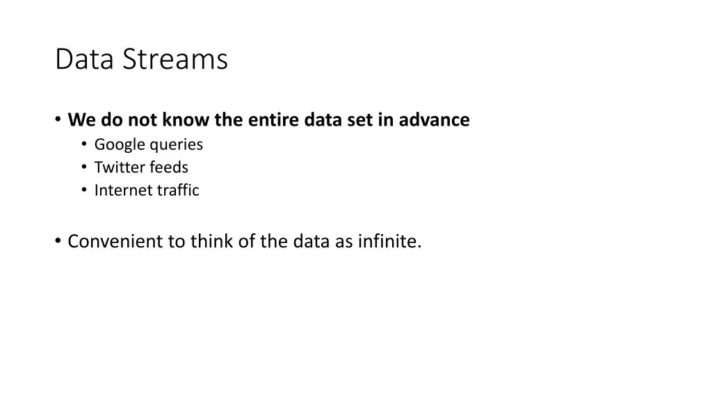 data streams