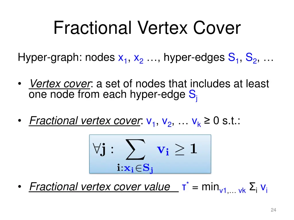 fractional vertex cover