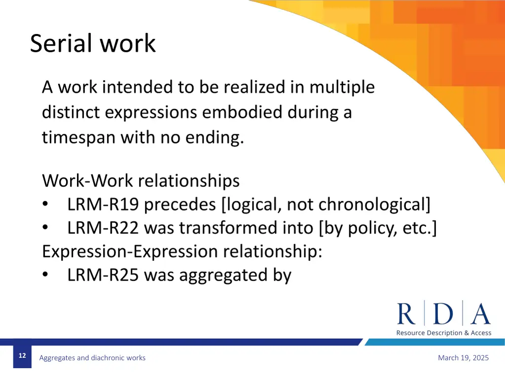 serial work