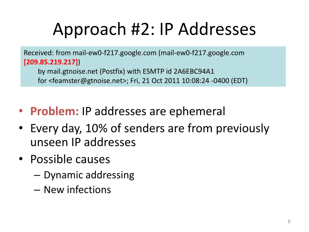 approach 2 ip addresses