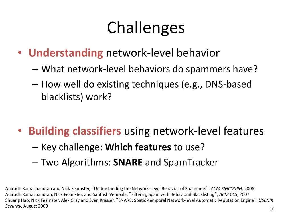 challenges