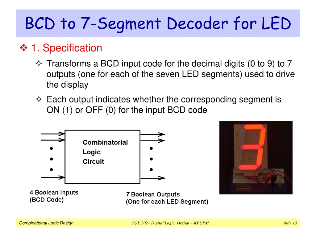 bcd to 7 segment decoder for led