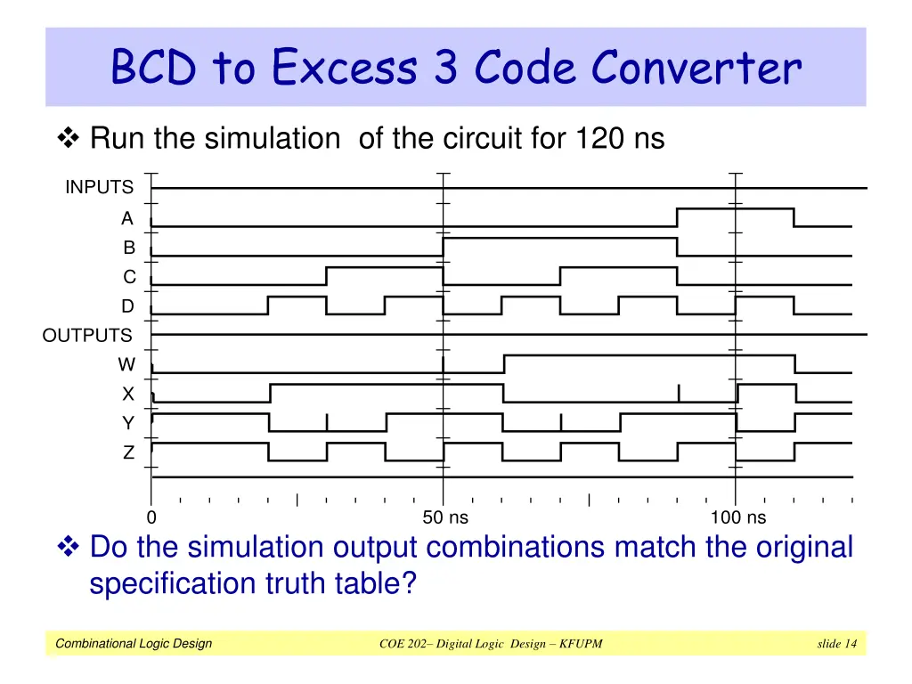 bcd to excess 3 code converter 7