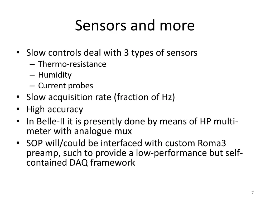 sensors and more