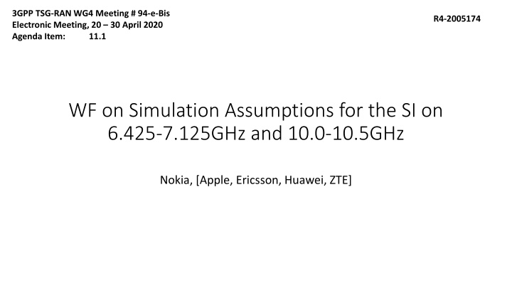 3gpp tsg ran wg4 meeting 94 e bis electronic