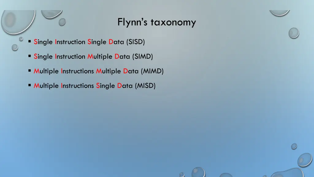 flynn s taxonomy
