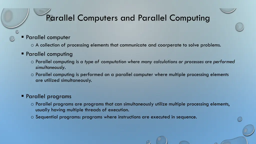 parallel computers and parallel computing 1