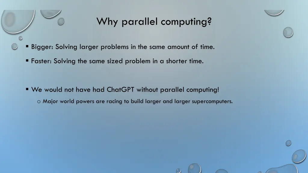 why parallel computing 1