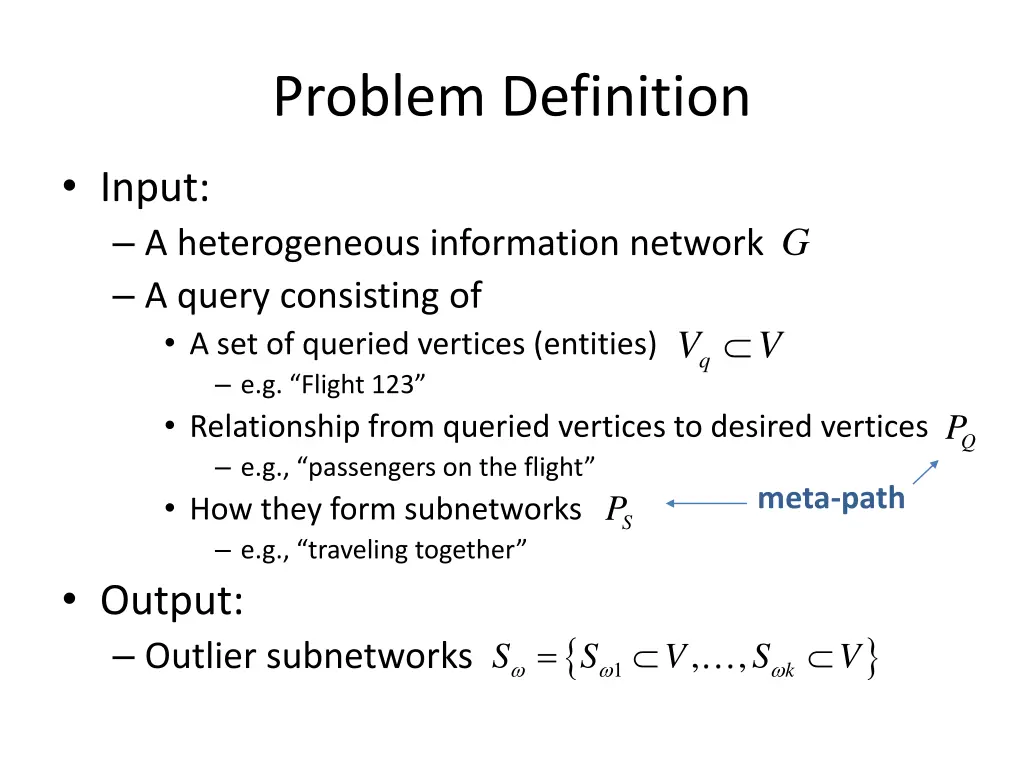 problem definition