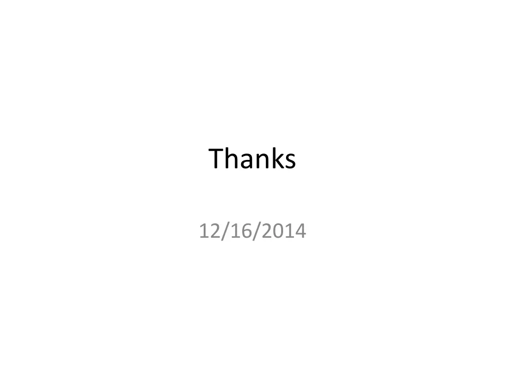 thanks