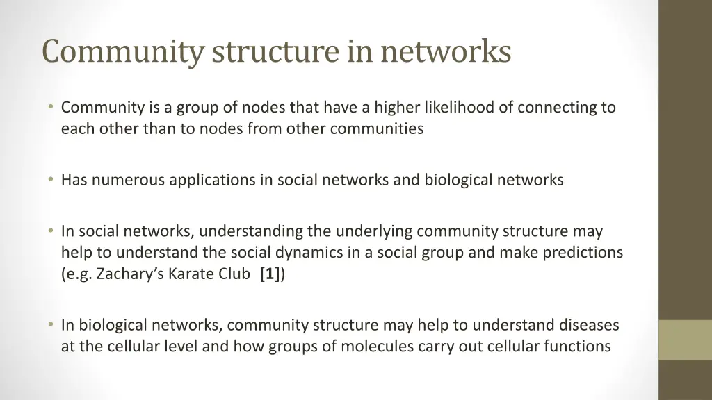 community structure in networks