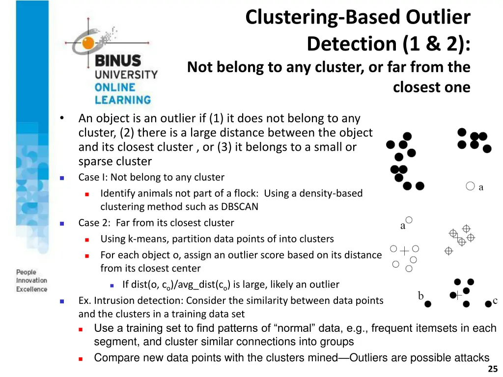 clustering based outlier detection 1 2 not belong