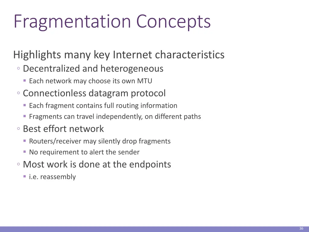 fragmentation concepts