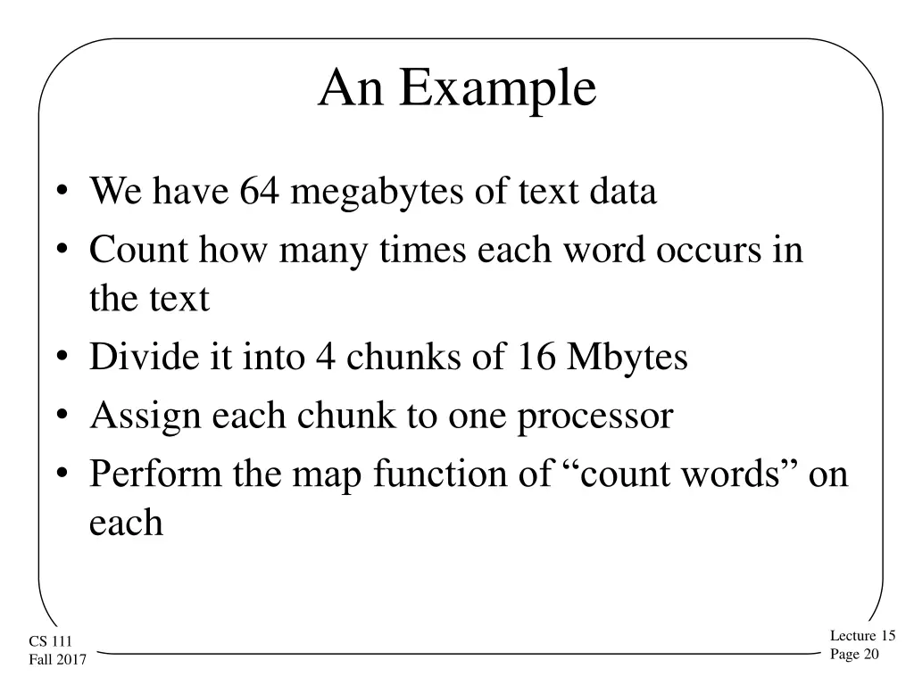 an example