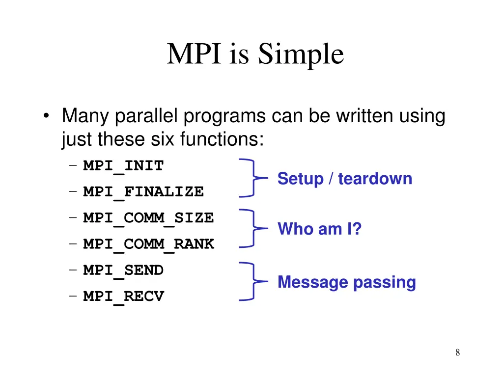 mpi is simple