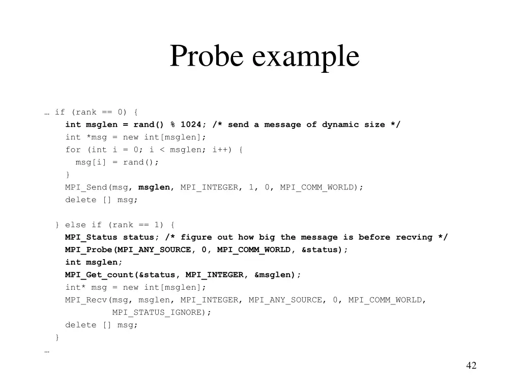 probe example