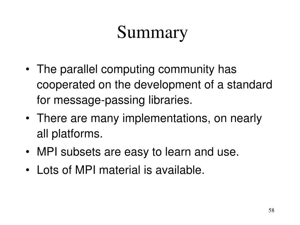 summary