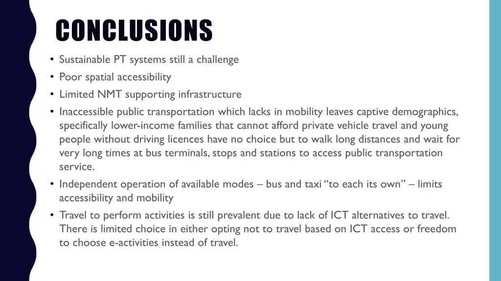 conclusions