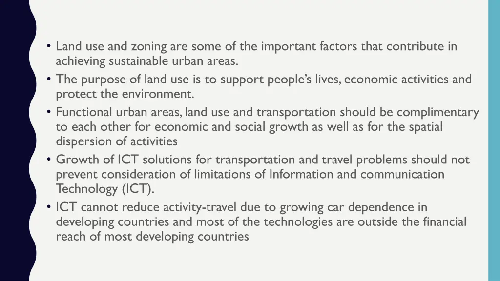 land use and zoning are some of the important