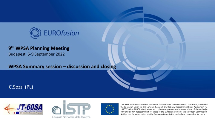 9 th wpsa planning meeting budapest 5 9 september