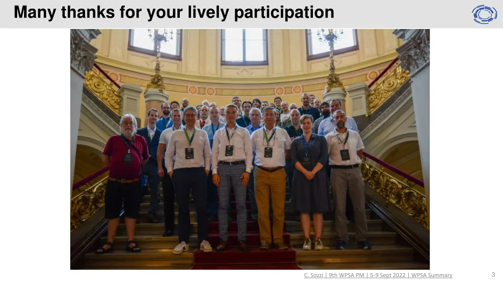 many thanks for your lively participation