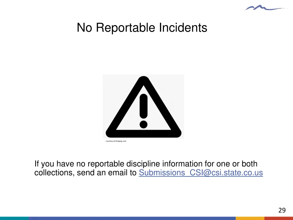 no reportable incidents