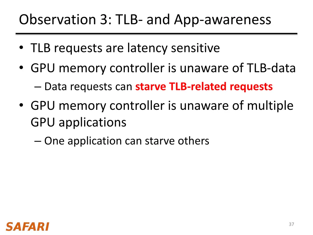 observation 3 tlb and app awareness