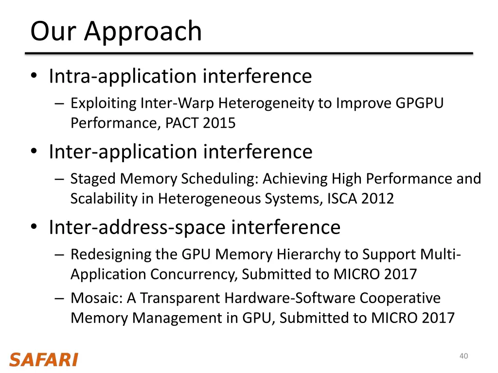 our approach 4