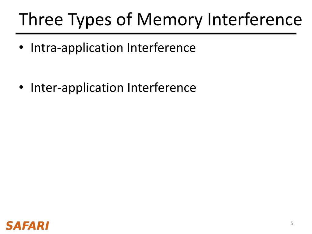 three types of memory interference 1