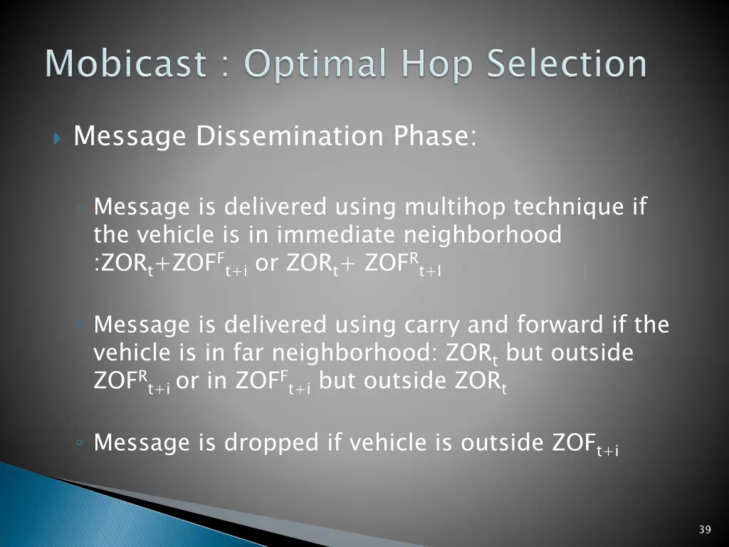 message dissemination phase