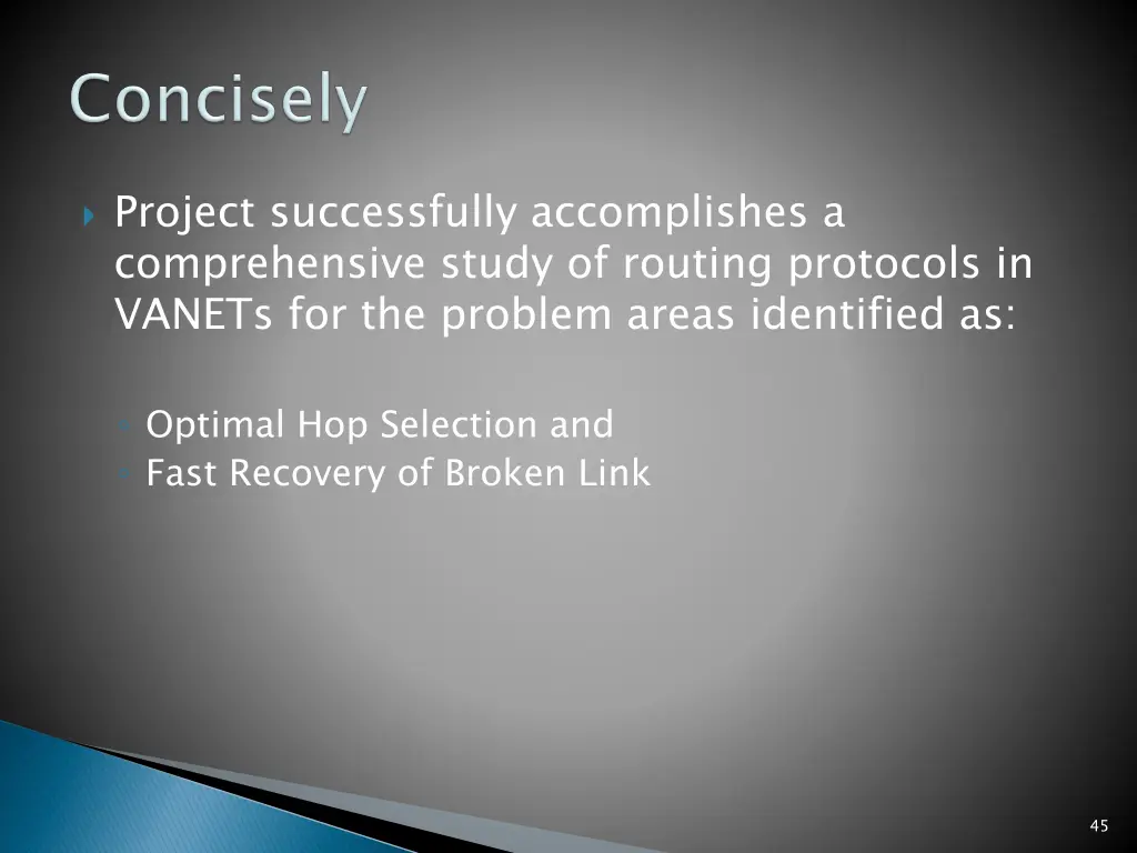 project successfully accomplishes a comprehensive