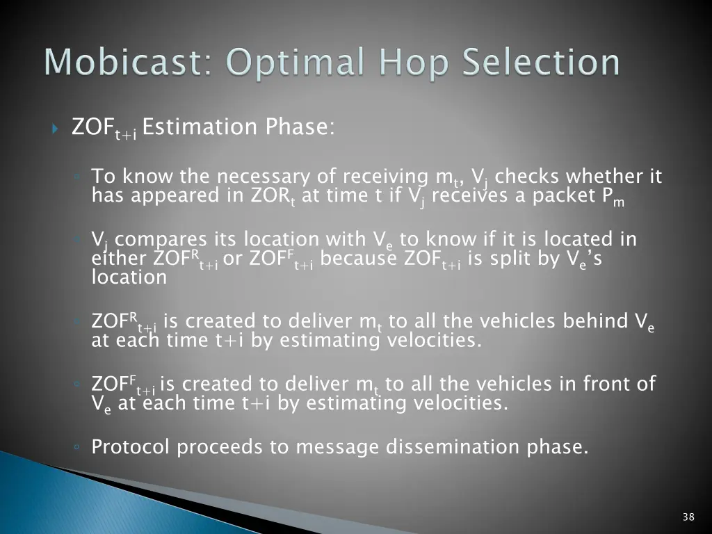 zof t i estimation phase