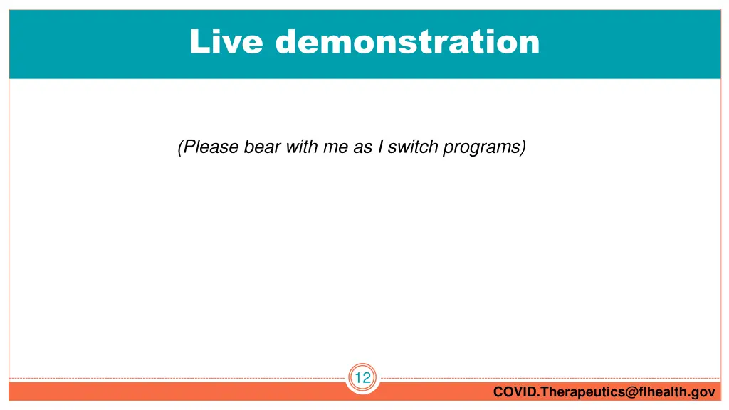 live demonstration
