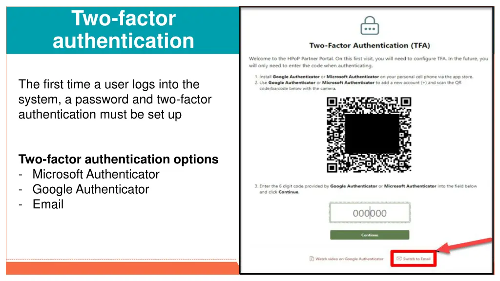 two factor authentication