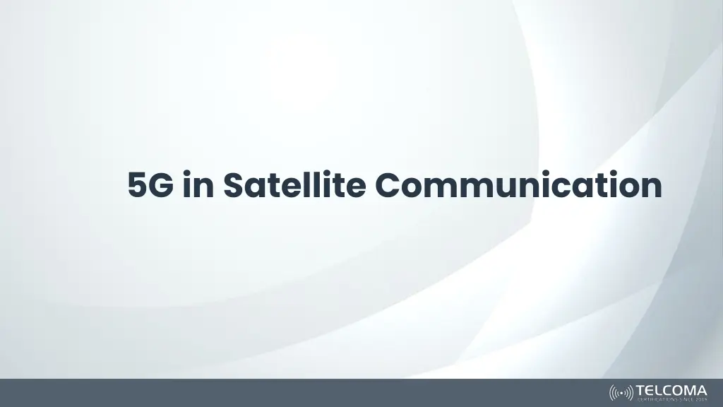 5g in satellite communication