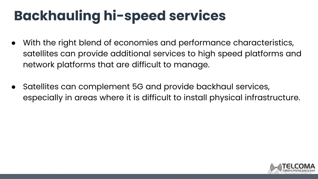 backhauling hi speed services 1