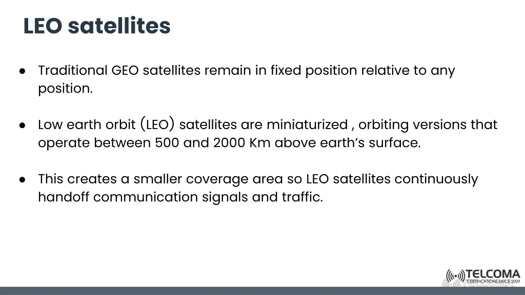 leo satellites