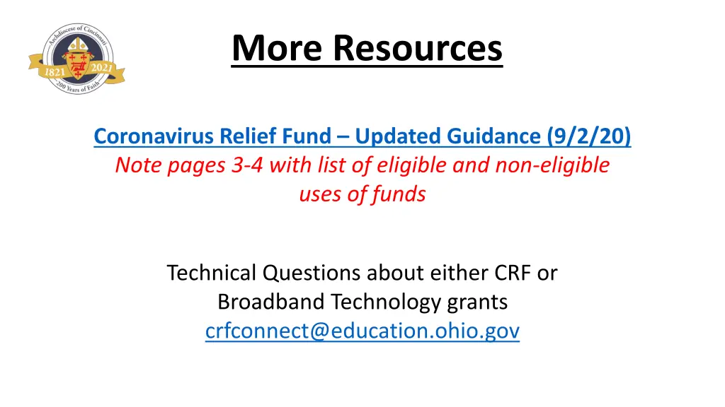 more resources