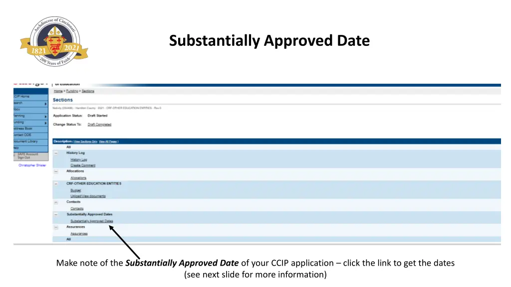 substantially approved date