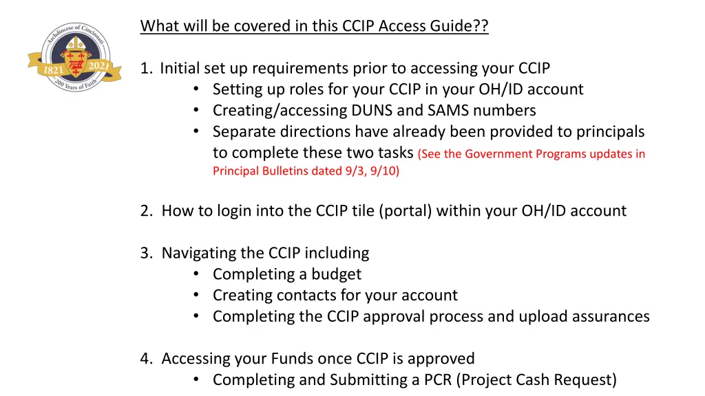 what will be covered in this ccip access guide