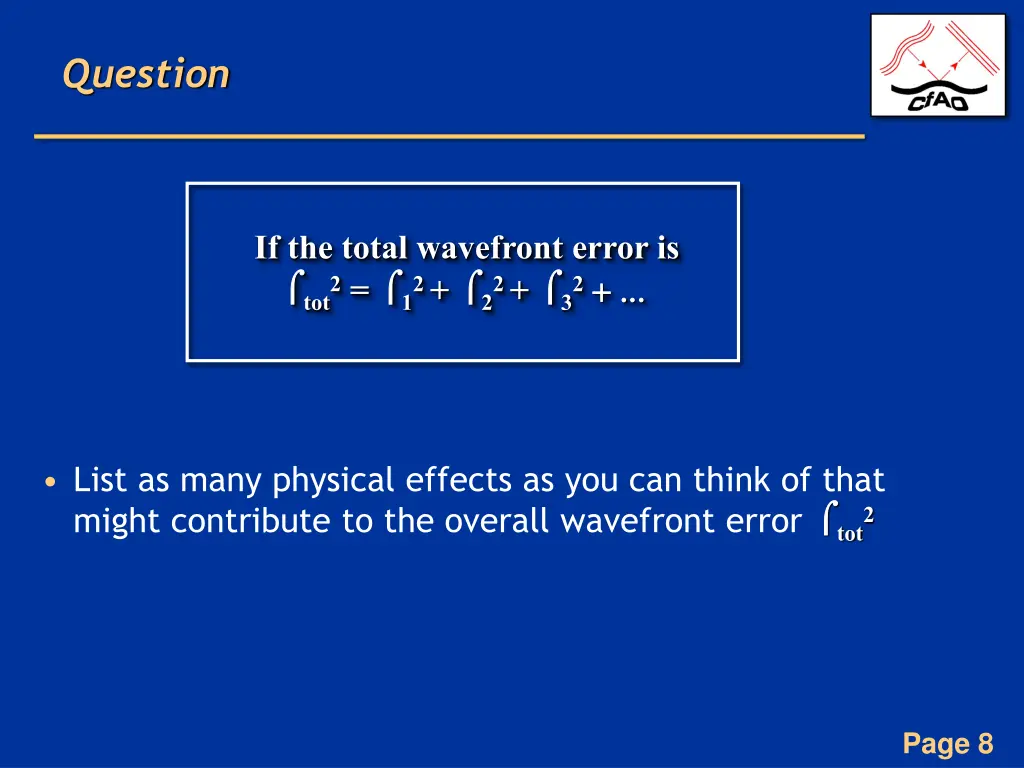 question