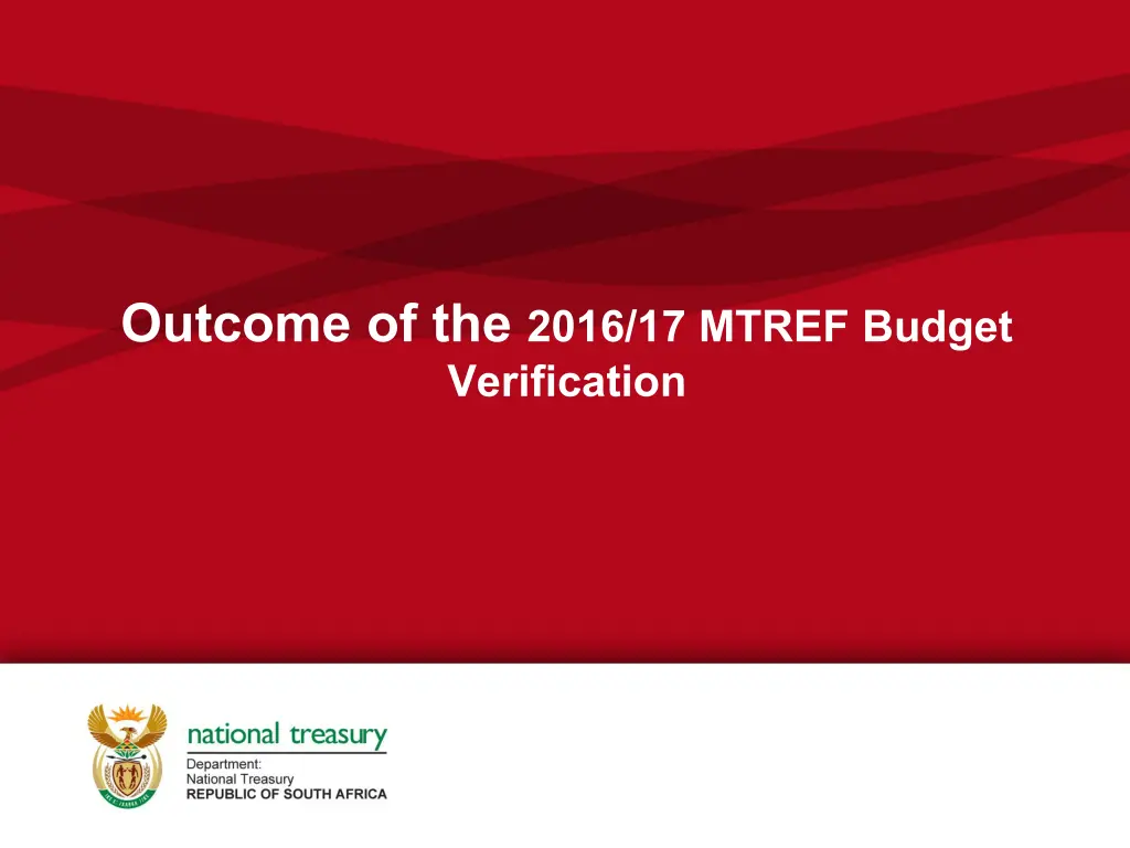 outcome of the 2016 17 mtref budget verification