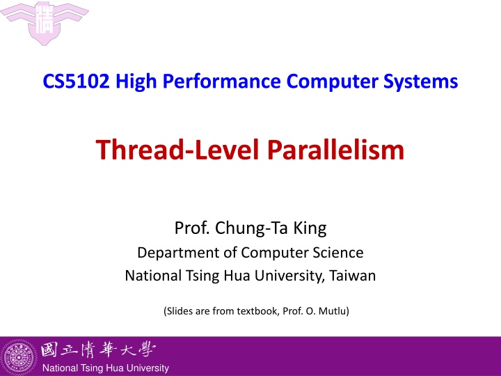 cs5102 high performance computer systems