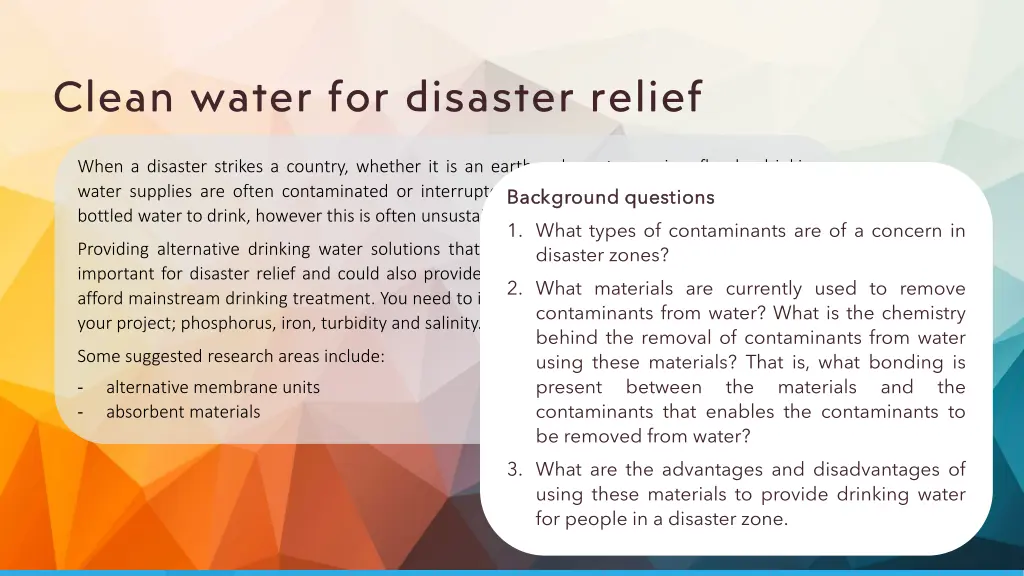 clean water for disaster relief 1