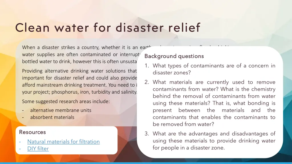 clean water for disaster relief 2
